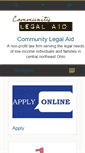 Mobile Screenshot of communitylegalaid.org